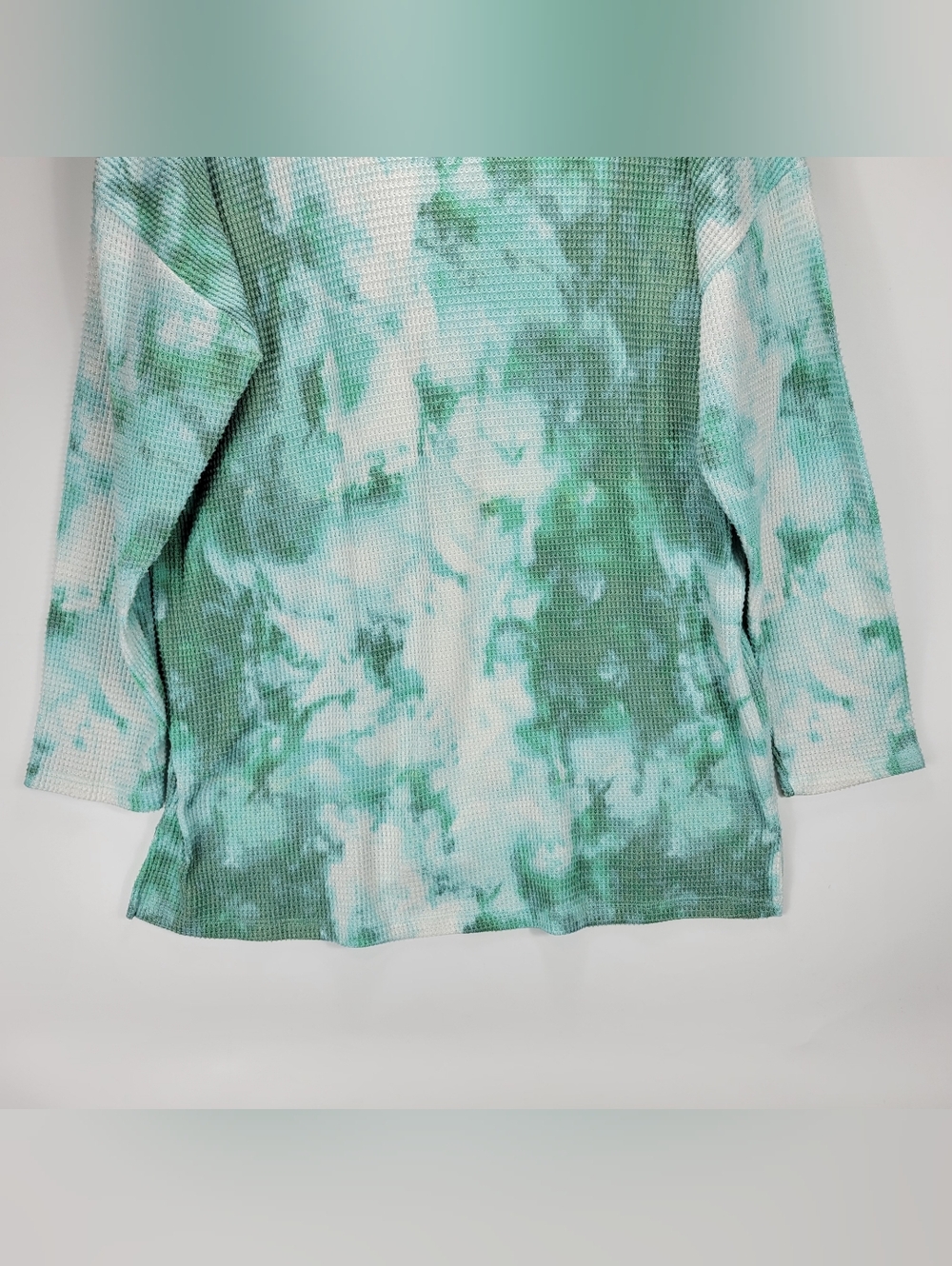 Style & Co Long Sleeve Tie Dye Shirt Women XL Comfy Dainty Boho Quiet Luxury - Picture 8 of 9